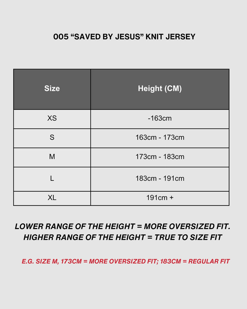 "SAVED BY JESUS" - MAROON KNIT JERSEY (PRE-ORDER)