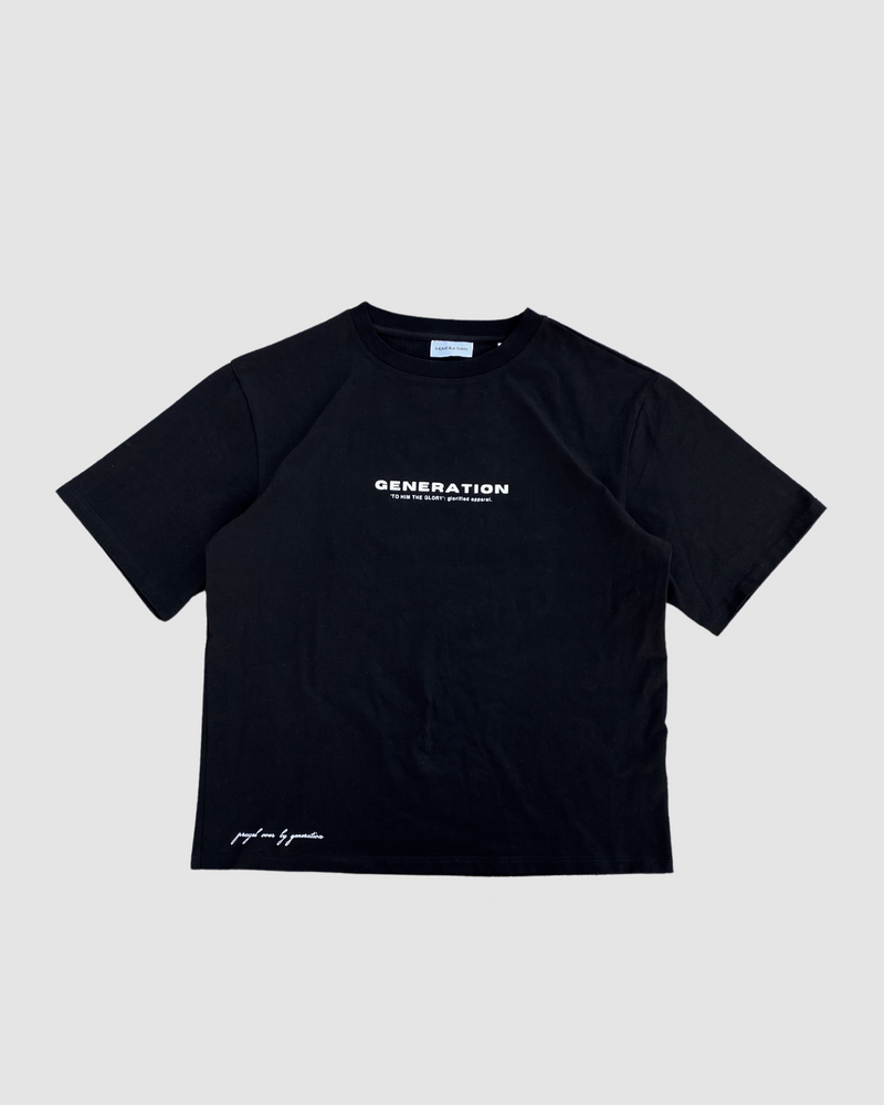 "THE PROLOGUE" - BLACK HEAVYWEIGHT TEE