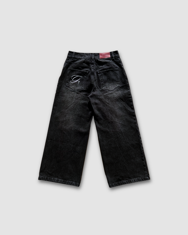 "ALMIGHTY" - WASHED BLACK JEANS